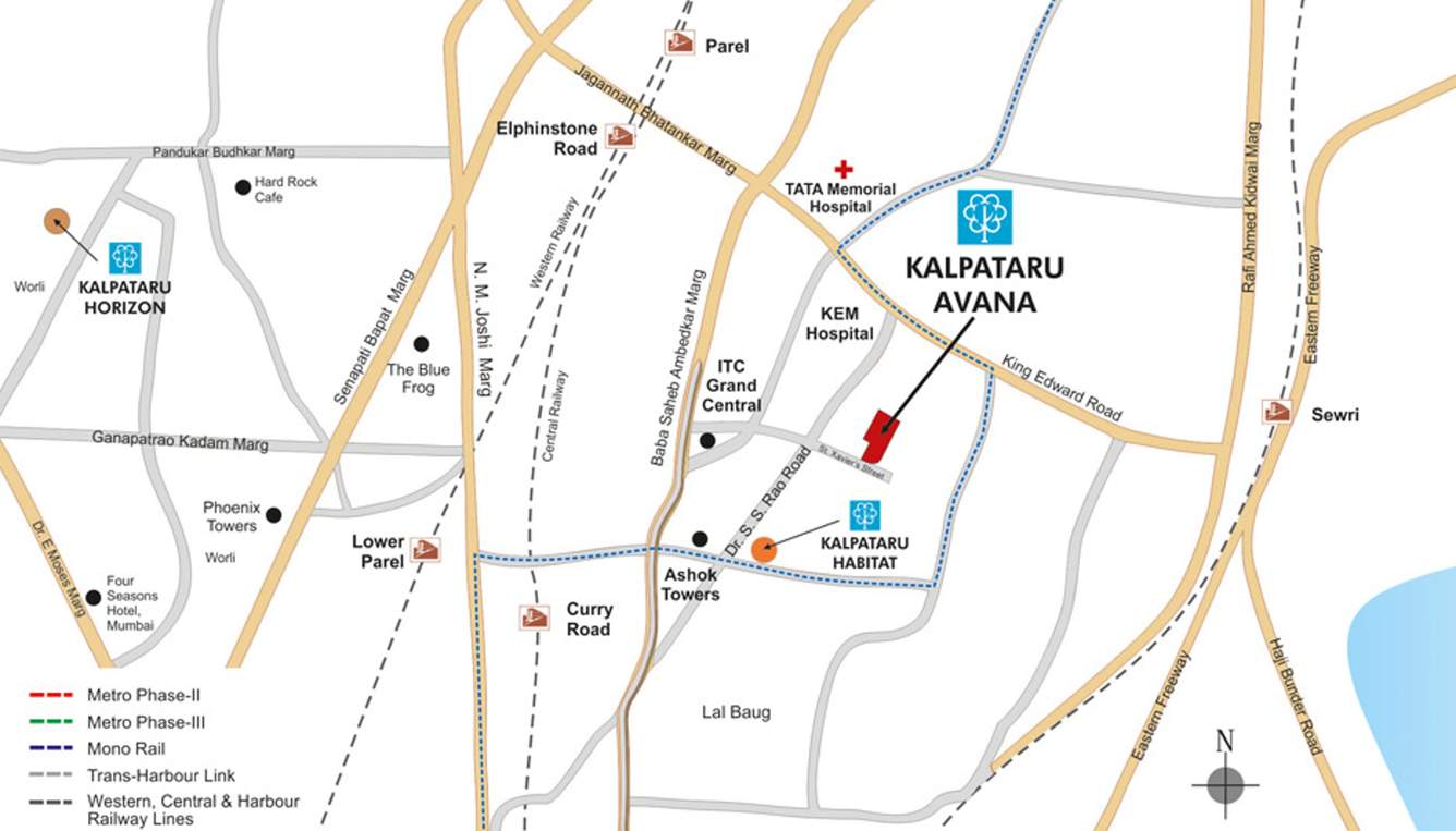  avana Images for Location Plan of Kalpataru Avana
