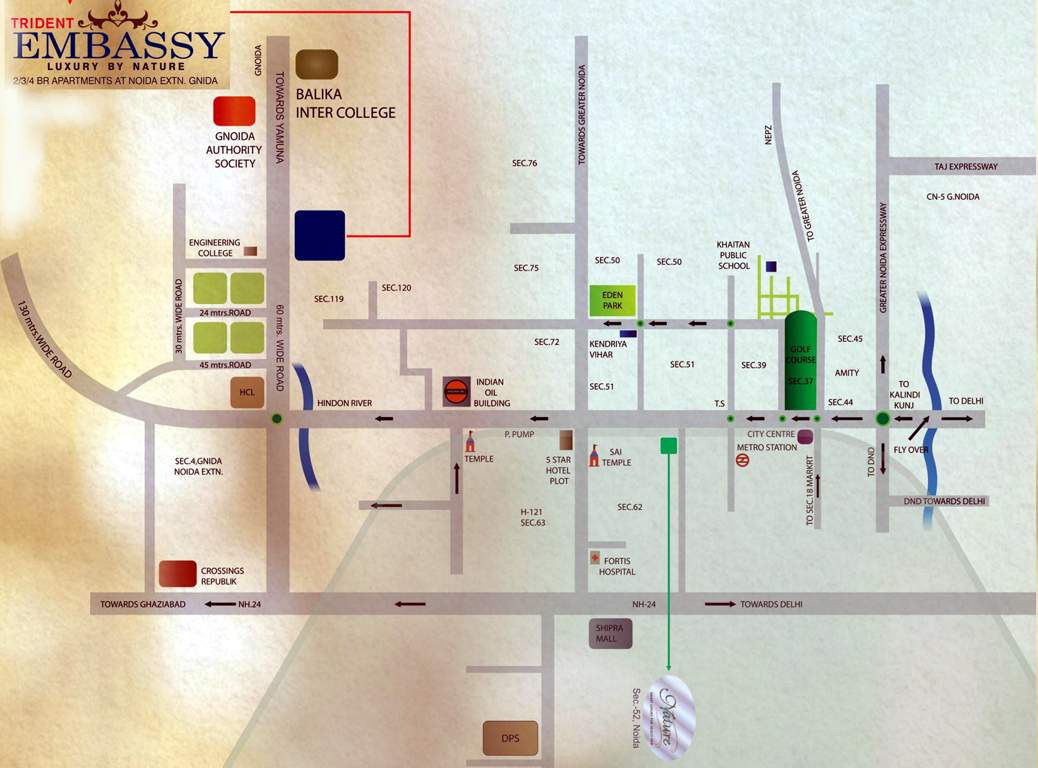  embassy Images for Location Plan of Trident Embassy
