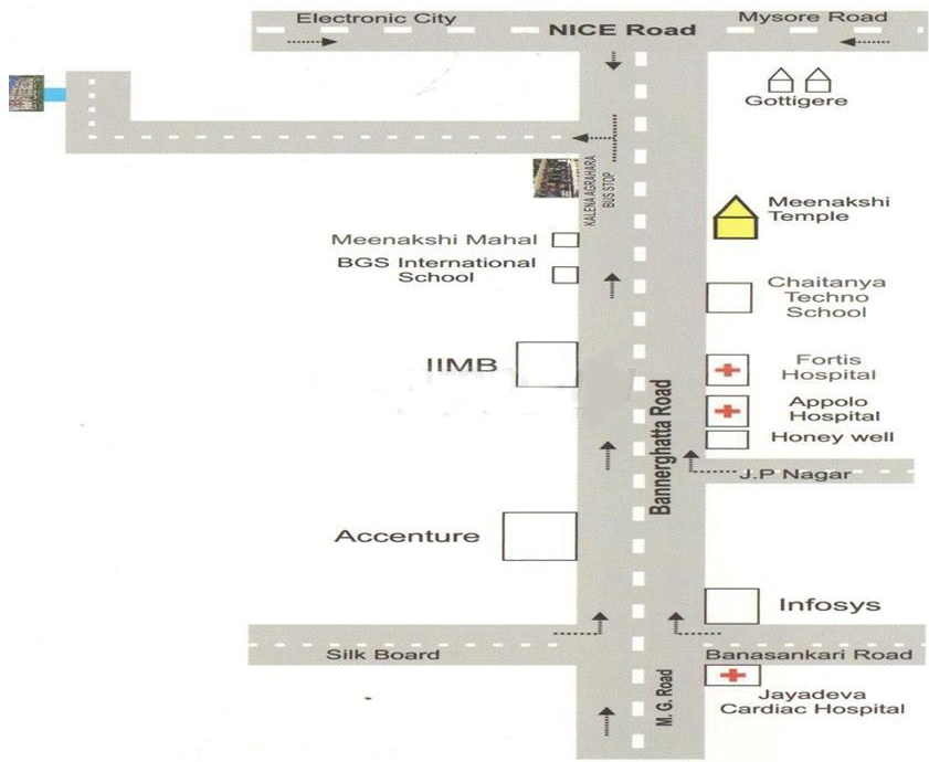 pruthvi builders and developers lotus Location Plan