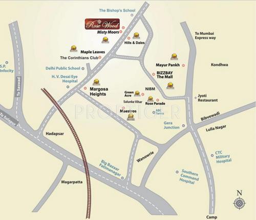  rose-wood Images for Location Plan of Kolte Patil Rose Wood
