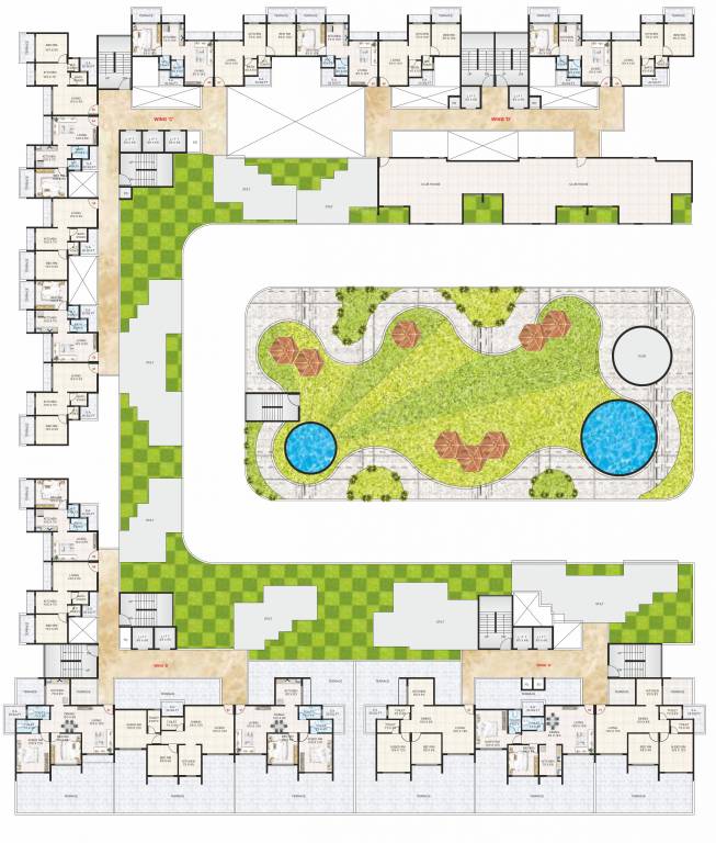  aramus complex Wing A Cluster Plan