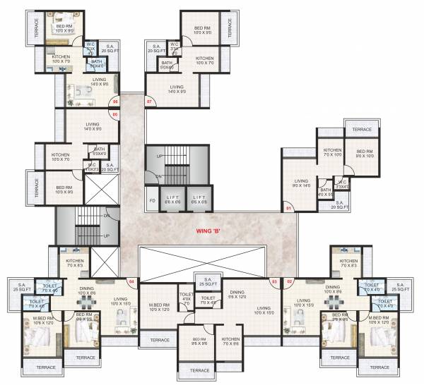  aramus-complex Wing A Cluster Plan
