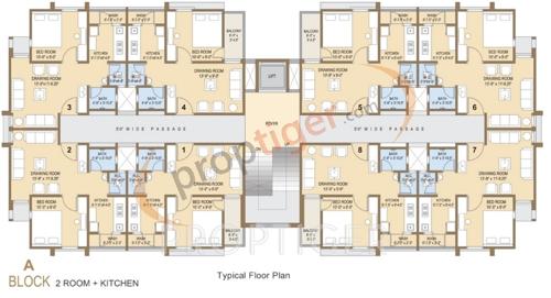 Images for Cluster Plan of Aroma Aakruti Apartment