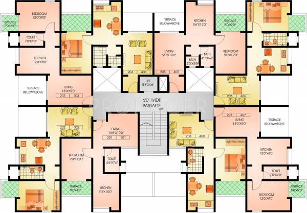 Images for Cluster Plan of RajHeramba Regalia Residency