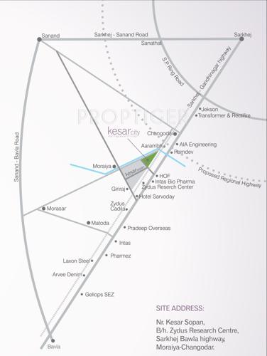  kesar-city Images for Location Plan of Aroma Kesar City