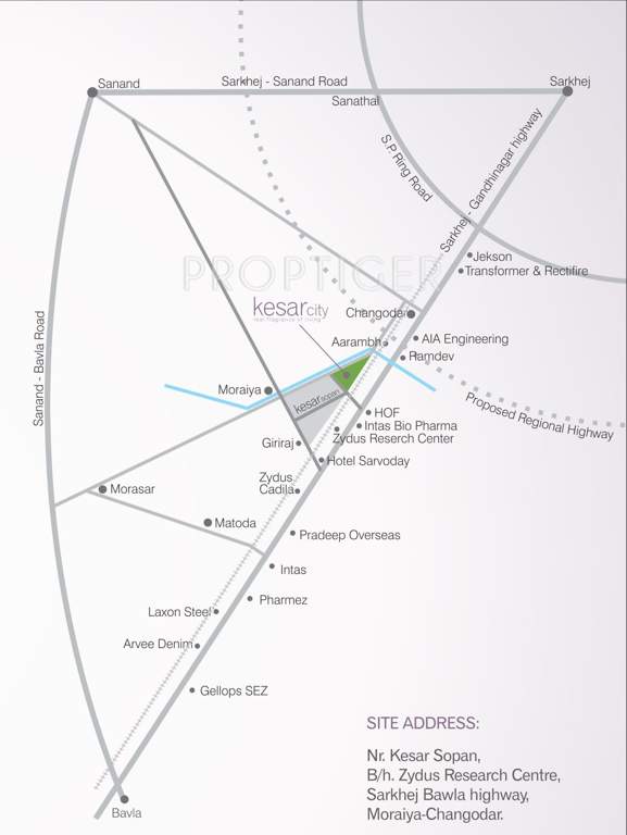  kesar city Images for Location Plan of Aroma Kesar City