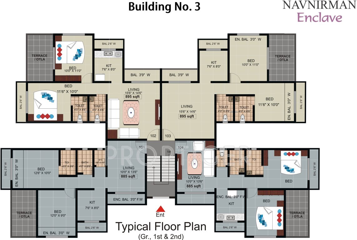 enclave Images for Cluster Plan of Navnirman Enclave