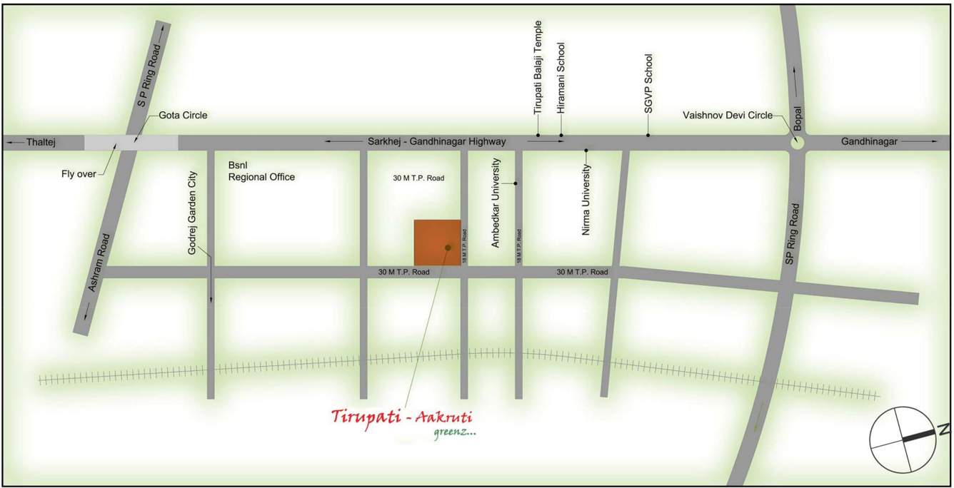 tirupati aakruti greenz Images for Location Plan of Aroma Tirupati Aakruti Greenz