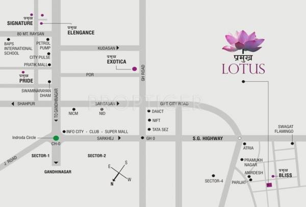 psy-projects pramukh-lotus Location Plan