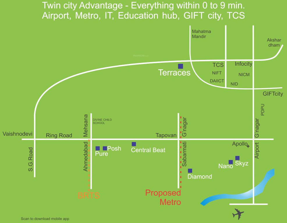  terraces Location Plan