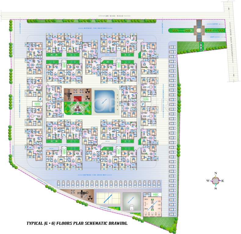  square Images for Layout Plan of Celebrity Square