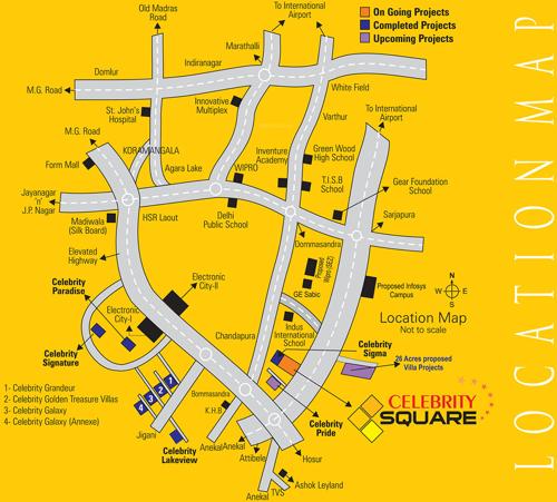  square Images for Location Plan of Celebrity Square