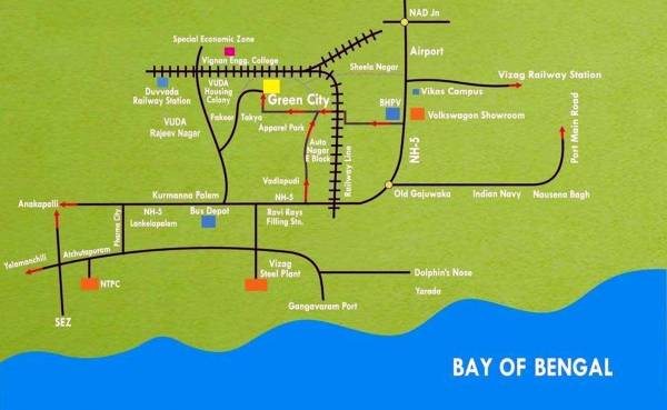 Images for Location Plan of Vizag Profiles Pvt Ltd Green City Villas