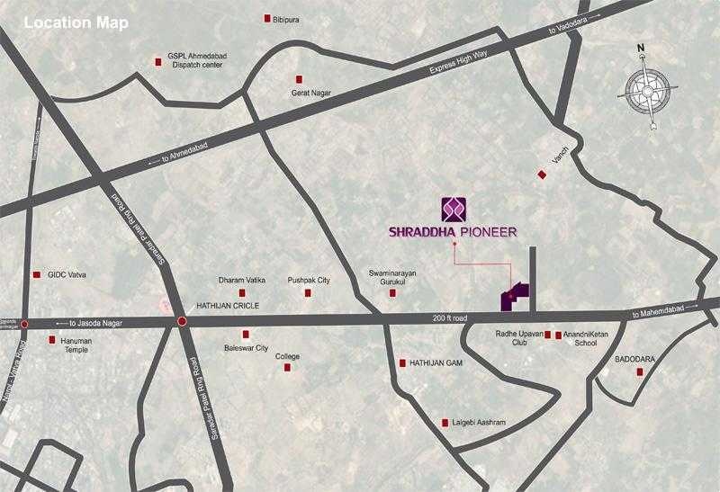  shraddha pioneer Location Plan
