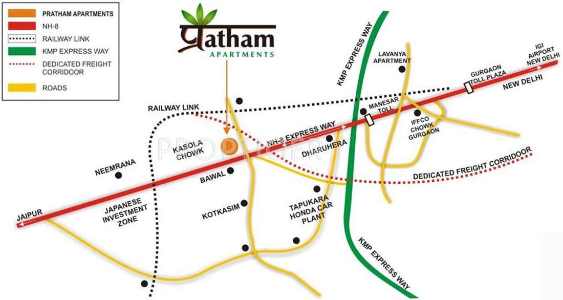 pratham apartments Images for Location Plan of Vipul Pratham Apartments