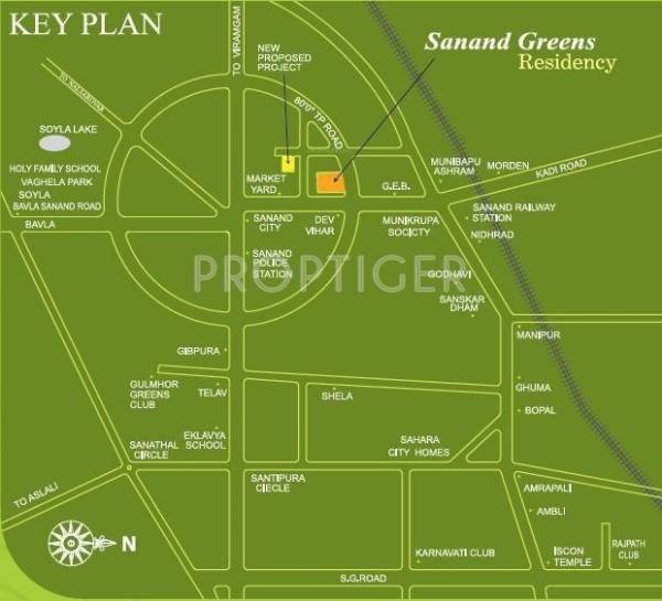  sanand-green-residency Location Plan