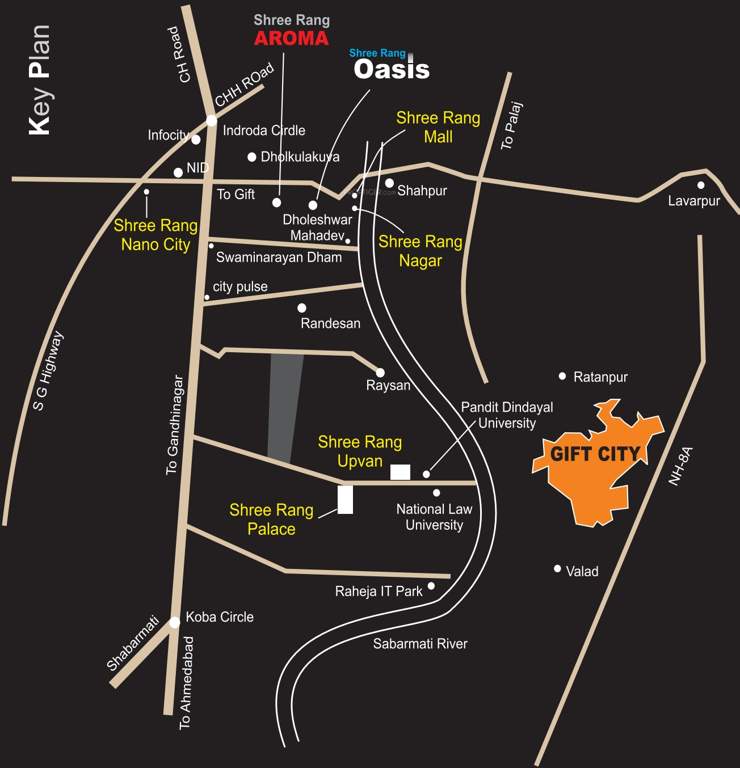 aroma Images for Location Plan of Shree Rang Aroma