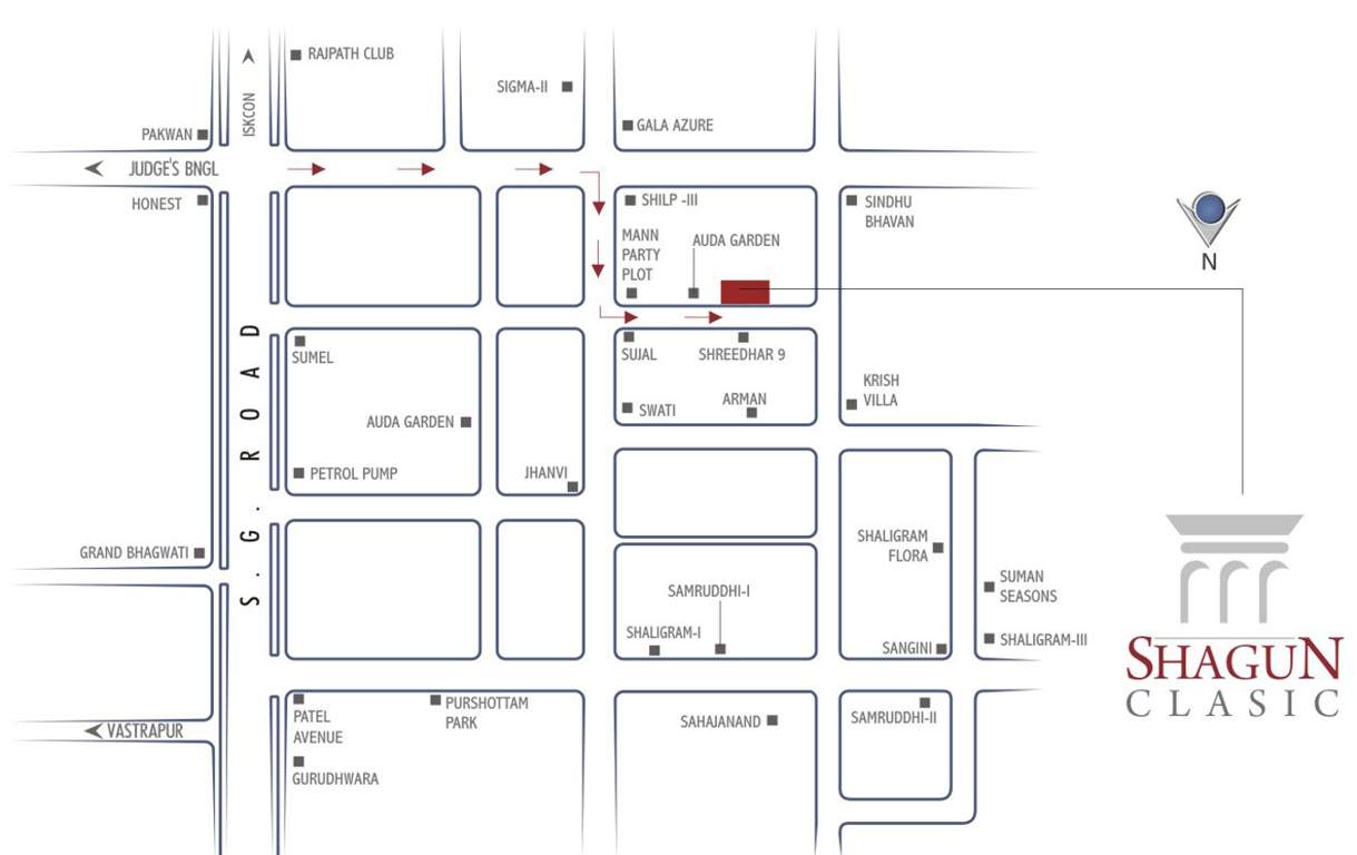  classic Images for Location Plan of Shagun Classic
