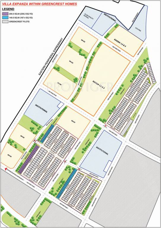 Images for Layout Plan of Jaypee Villa Expanza Green Crest Homes