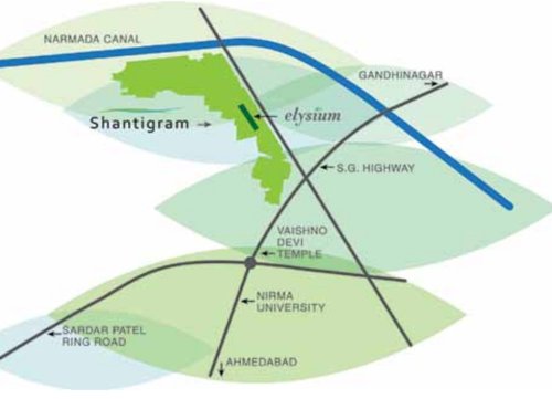  elysium Images for Location Plan of Adani Elysium