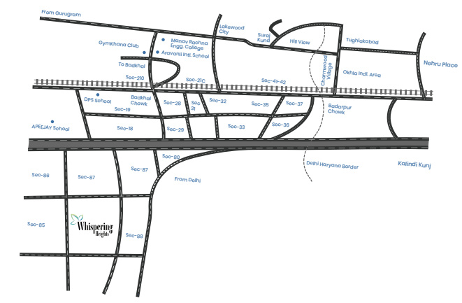 whispering heights Location Plan