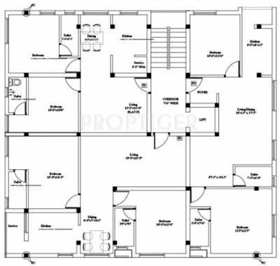 Images for Cluster Plan of Ganga Aashika Apartments