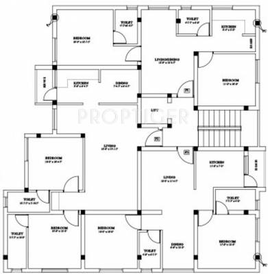 Images for Cluster Plan of Ganga Aashika Apartments