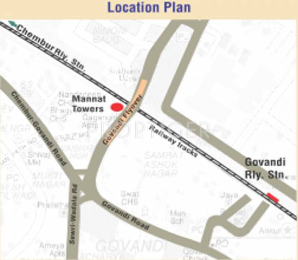 garodia-group mannat-towers Location Plan