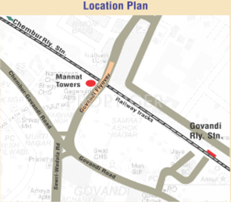 garodia group mannat towers Location Plan