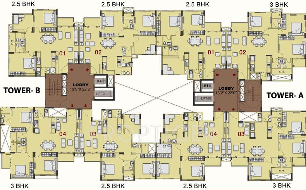  urbana pavilion Images for Cluster Plan of Ozone Urbana Pavilion