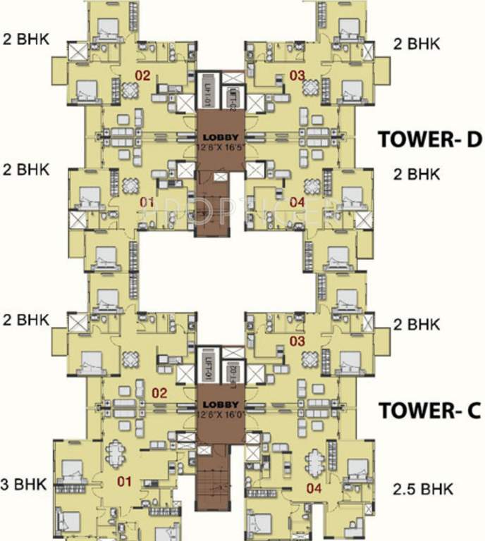  urbana pavilion Images for Cluster Plan of Ozone Urbana Pavilion