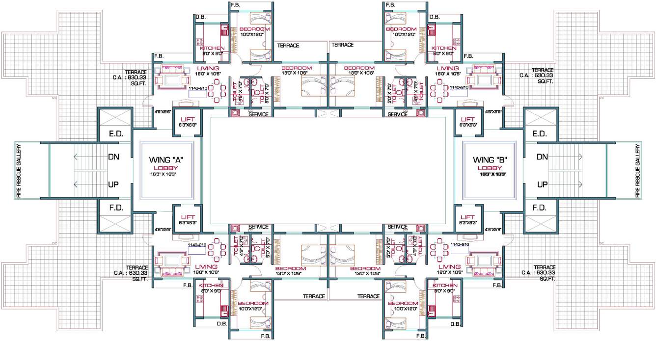  hill view residency Images for Cluster Plan of Priyanka Hill View Residency