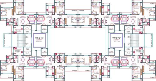  hill-view-residency Images for Cluster Plan of Priyanka Hill View Residency