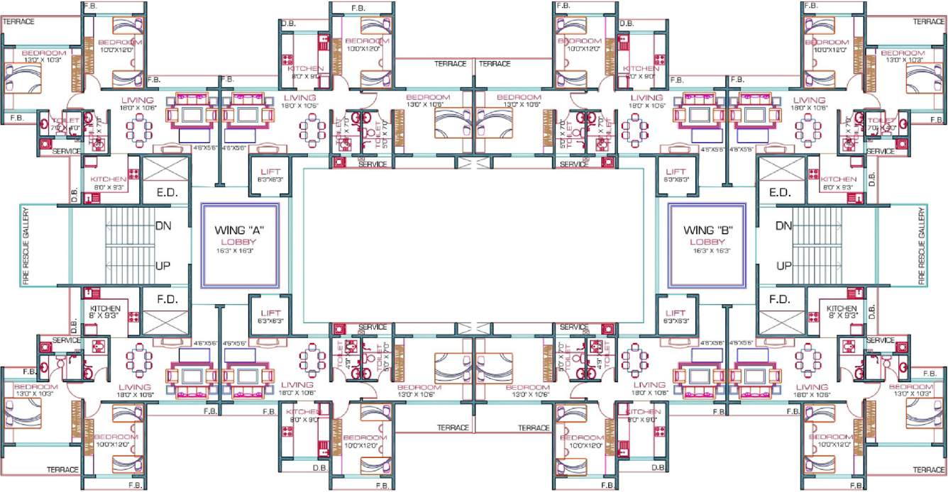  hill view residency Images for Cluster Plan of Priyanka Hill View Residency