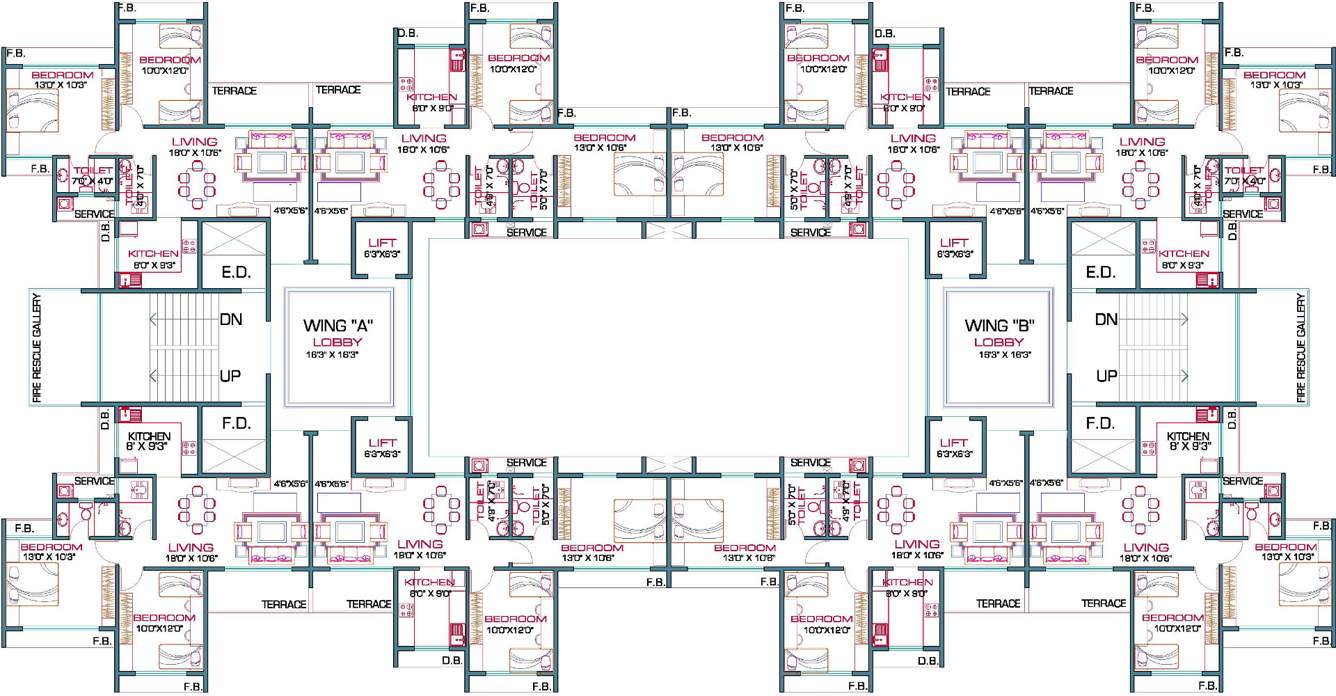  hill view residency Images for Cluster Plan of Priyanka Hill View Residency