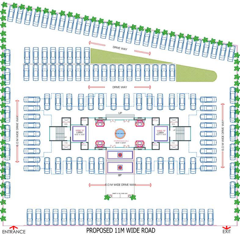  hill view residency Images for Cluster Plan of Priyanka Hill View Residency