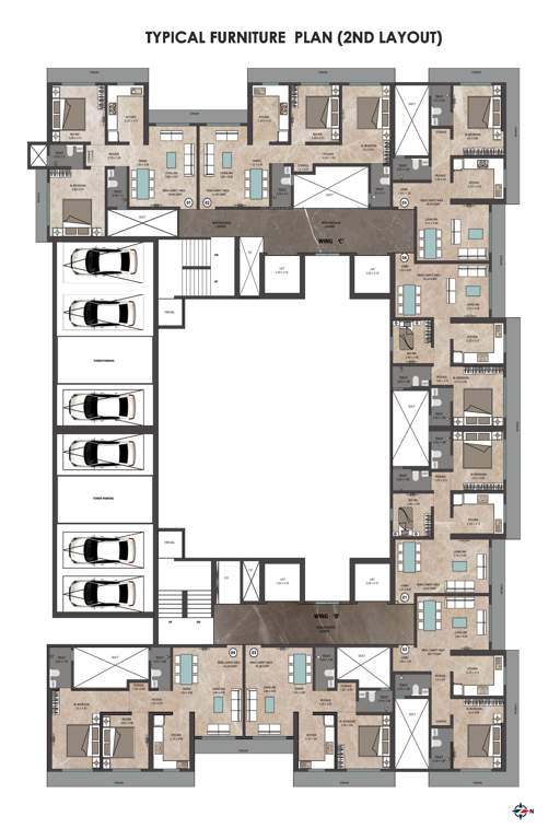 auris 74 Satguru SRA Co op Hsg Society Cluster Plan