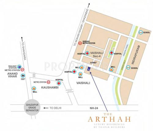  the-arthah Images for Location Plan of Thapar The Arthah