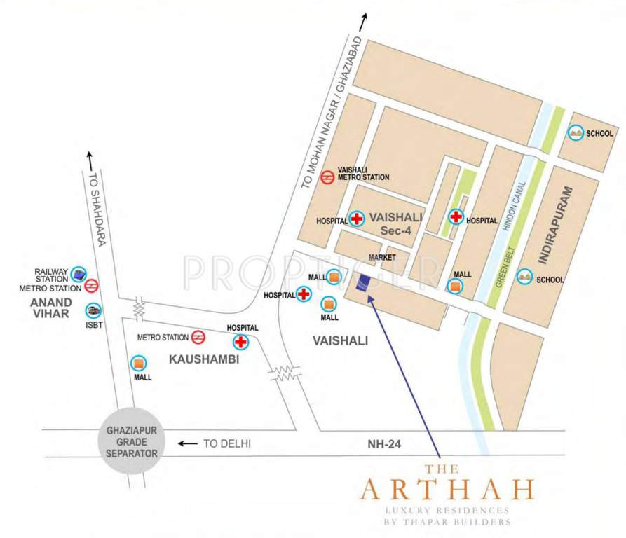the arthah Images for Location Plan of Thapar The Arthah