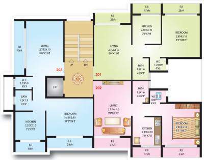 shreeji-constructions niyati Niyati Cluster Plan for 2nd Floor