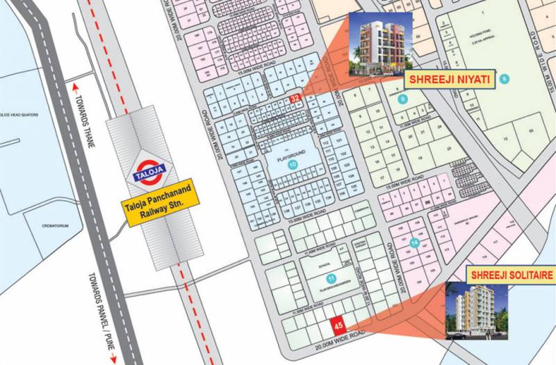 shreeji-constructions niyati Location Plan