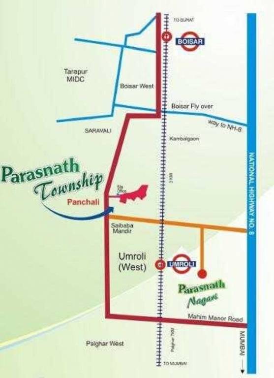  parasnath township Location Plan