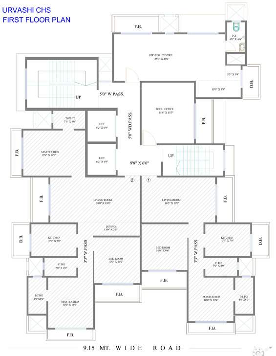 Images for Cluster Plan of Aditya Developers Mumbai Urvashi CHS