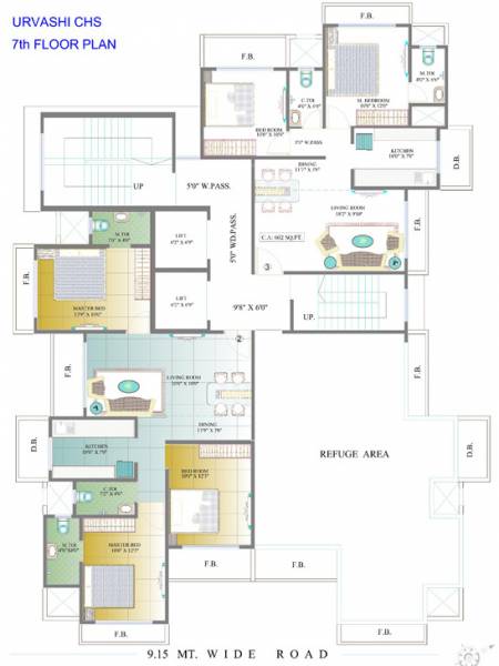 Images for Cluster Plan of Aditya Developers Mumbai Urvashi CHS