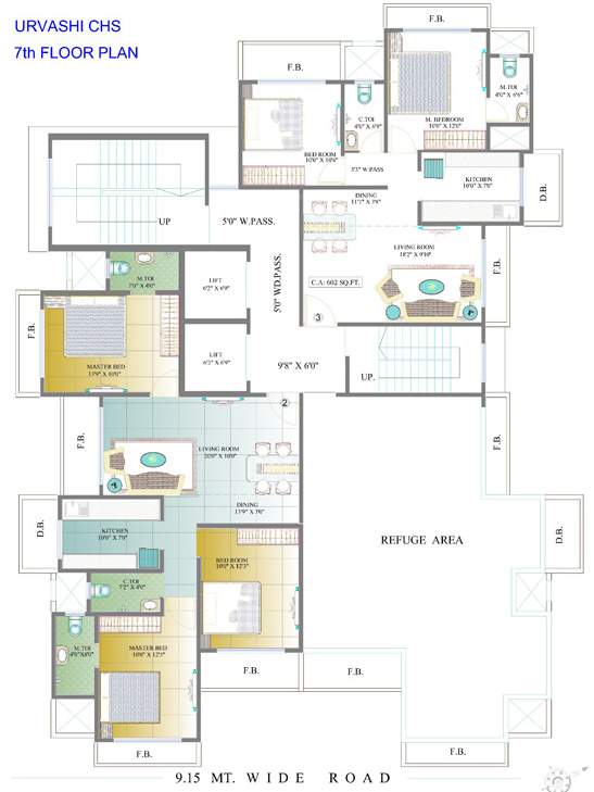 Images for Cluster Plan of Aditya Developers Mumbai Urvashi CHS