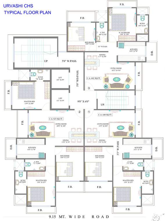 Images for Cluster Plan of Aditya Developers Mumbai Urvashi CHS