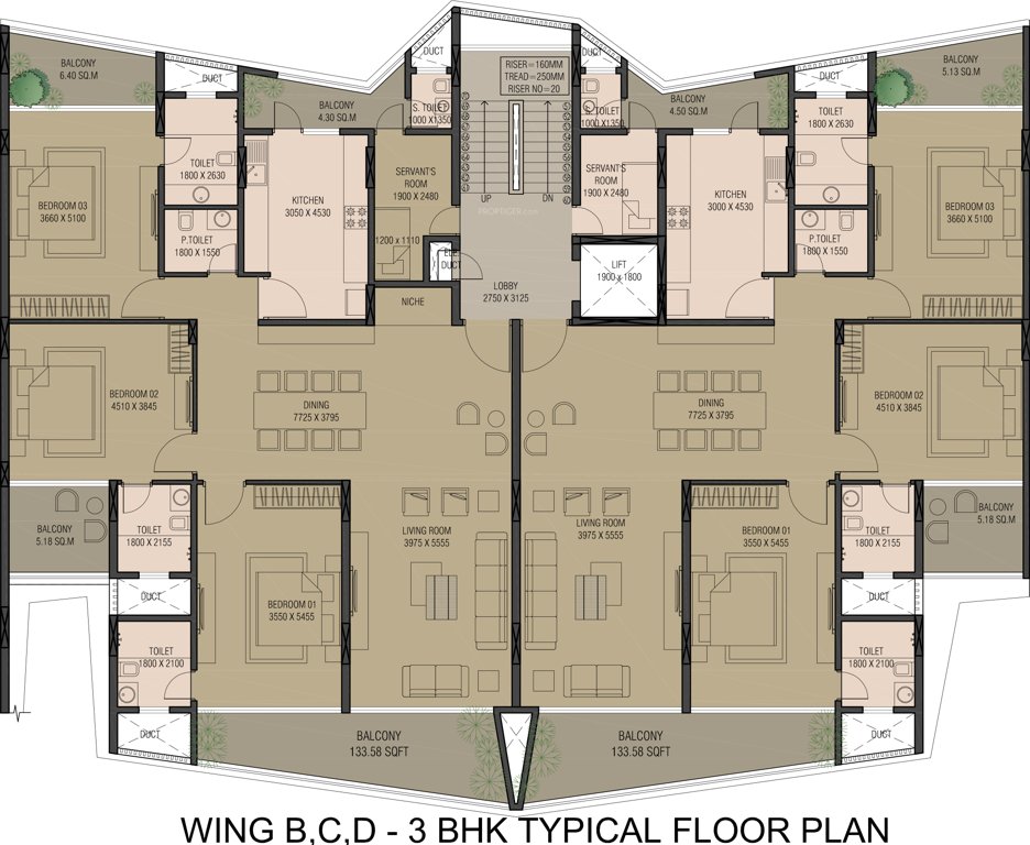 anantam signature Wing A (Phase 1) Cluster Plan