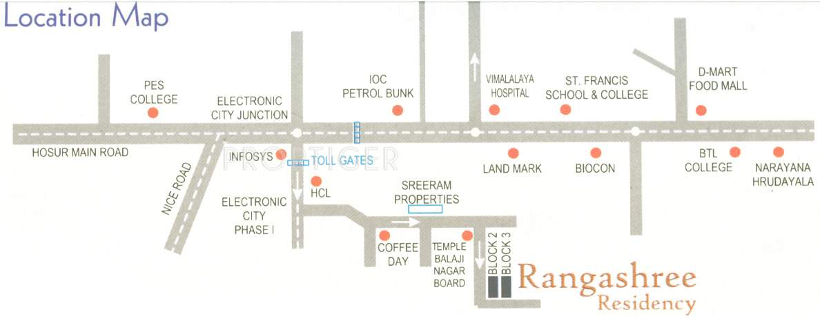  residency Images for Location Plan of Rangashree Residency