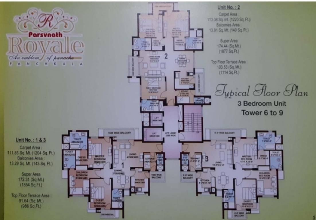  royale Tower 1 Cluster Plan