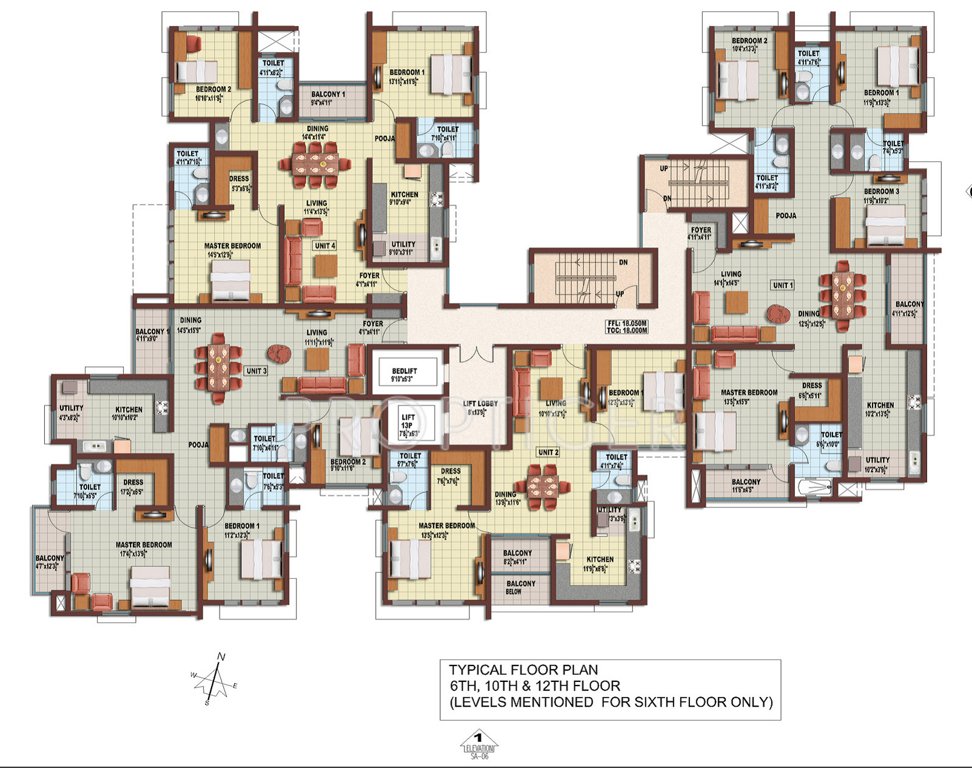  tulips Block A Cluster Plan